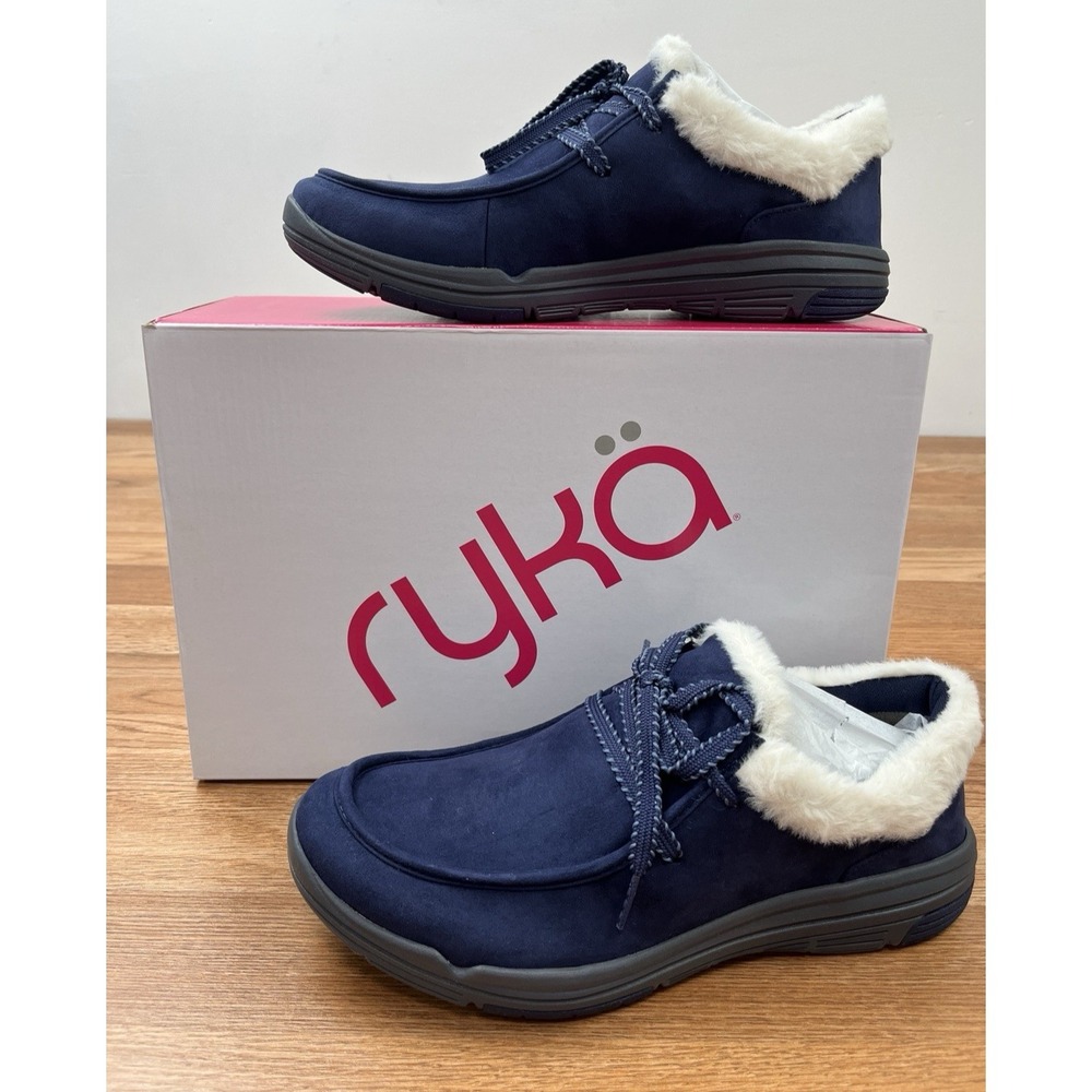 Ryka‎ Avid Women's Slip-on Shoes in Academy Blue Micro-Suede, Size 10 NEW